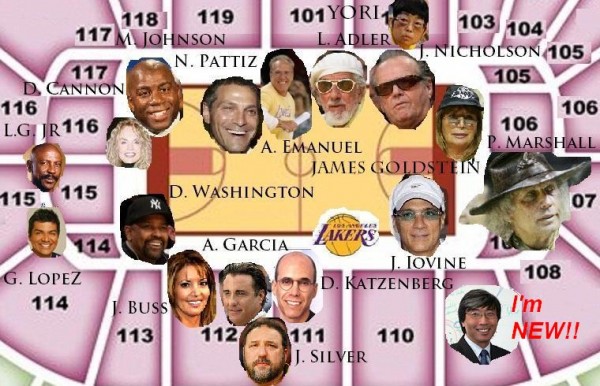 Lakers Celebrity Seating Chart 2016