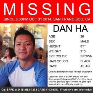 SF Engineer Dan Ha, Missing Since Halloween Night
