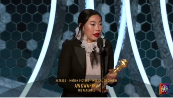 2020 Golden Globes: Awkwafina, First Asian American to Win Best Actress in a Musical or Comedy