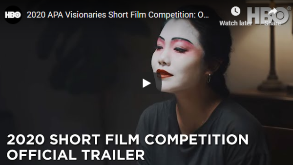 HBO APA Visionaries:  2020 Winners of Short Film Contest made available for Streaming