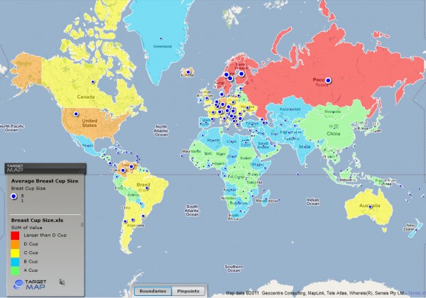 The breast in the world: The countries where women have the biggest natural  boobs in the world… and the smallest