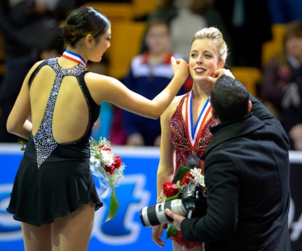 Mirai and an official photographer wipe tears off Ashley's face at Nationals (Photo credit: Washington Post)