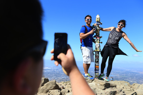 "Mission Peak hikers Fremont"