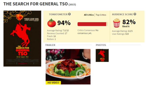 The_Search_For_General_Tso_Rotten_Tomatoes