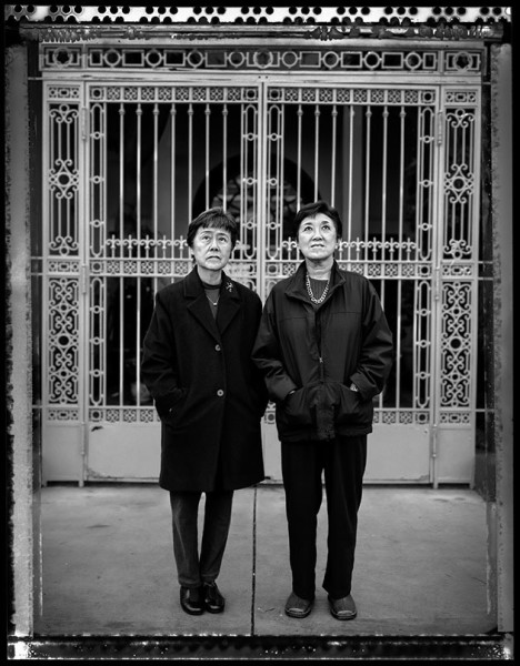 Helene Nakamoto Mihara, 72, left, and Mary Ann Yahiro,72, and photographed on January 20, 2007, stood on the play ground of the Raphael Weill School in 1942 photographed by Dorothea Lange reciting the Pledge of Allegiance in San Francisco, California. Helene, " we saluted the flag every morning, I thing that was routine and then everybody went to class." Her father owned the America Fish Market in the Japantown section of San Francisco. He was arrested by the FBI but reunited with his family in the Topaz Internment Camp. Mary's parents were split up, her mother, a teacher who taught Japanese was arrested and sent to a separate camp. She never saw her mom again. "I don't have bitterness like a lot of people might." She and her family spent the war in theTopaz War Relocation Center. Paul Kitagaki Jr. "Gambatte! Legacy of an Enduring Spirit" Project Copyright@2012 Paul Kitagaki Jr.