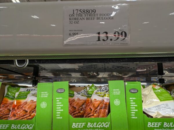 On the Street Foods Beef Bulgogi at Costco