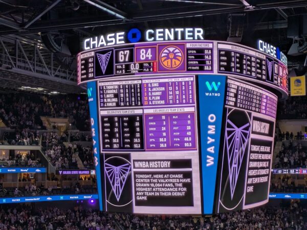 Golden State Valkyries' franchise opener against the Los Angeles Sparks final score - a 67-84 loss