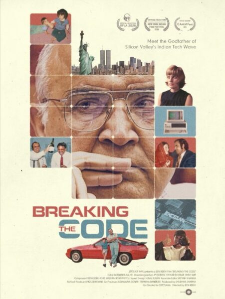 Breaking the Code movie poster showing Indian Americans
