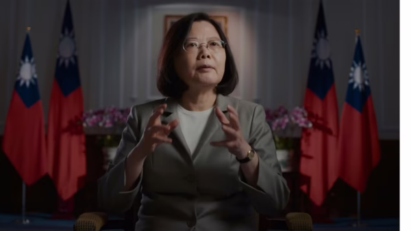 Former Taiwan president Tsai Ing-wen in Invisible Nation, a film about Taiwan.
